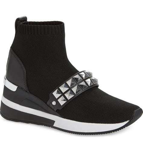 michael kors women's skyler bootie|mk skyler wedge sneakers.